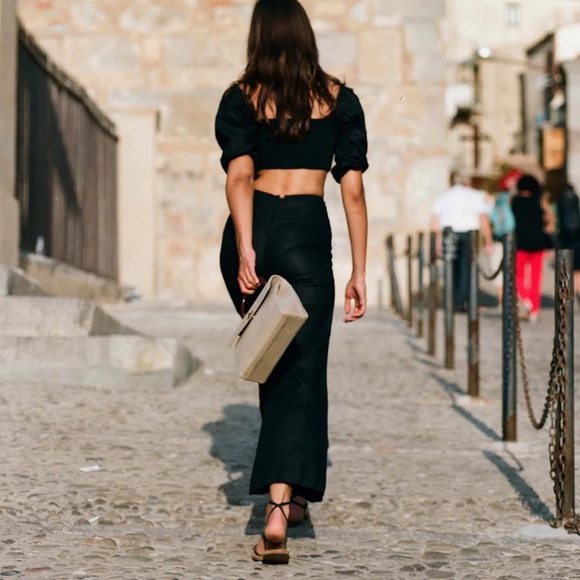 Faithfull La Marches Linen Crop Top - Picture 3 of 8